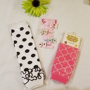 Animal Kids Bundle-Leggings & Animal Barrettes